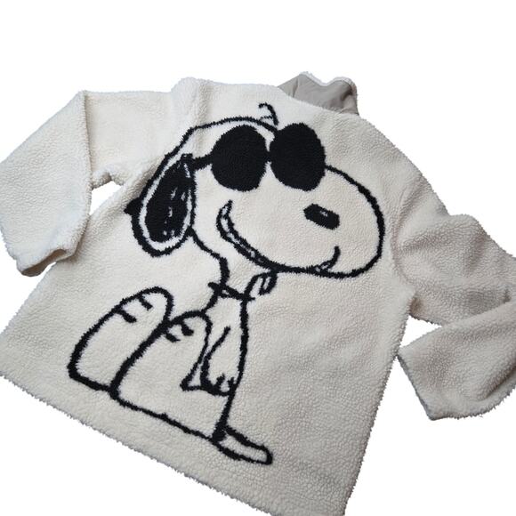 H&M Other - Peanuts x H&M Snoopy "Joe Cool" Sherpa Fleece Jacket size large